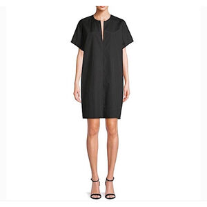 Women's Vince. Black Cotton Mini Shift Dress L